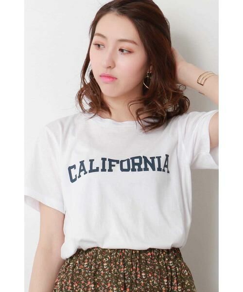 ＊＊N.Natural Beauty Basic / エヌ ナチュラルビューティーベーシック カットソー | CALIFORNIA Tシャツ（ホワイト）