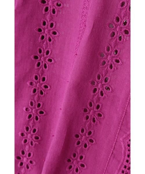 ＊＊N.Natural Beauty Basic / エヌ ナチュラルビューティーベーシック シャツ・ブラウス | コットンスカラップレース七分袖ブラウス | 詳細5