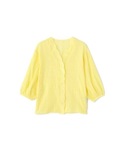 ＊＊N.Natural Beauty Basic / エヌ ナチュラルビューティーベーシック シャツ・ブラウス | コットンスカラップレース七分袖ブラウス | 詳細6