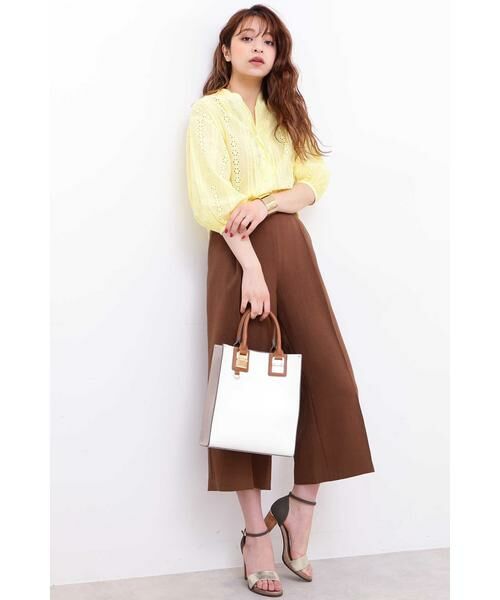 ＊＊N.Natural Beauty Basic / エヌ ナチュラルビューティーベーシック シャツ・ブラウス | コットンスカラップレース七分袖ブラウス | 詳細7