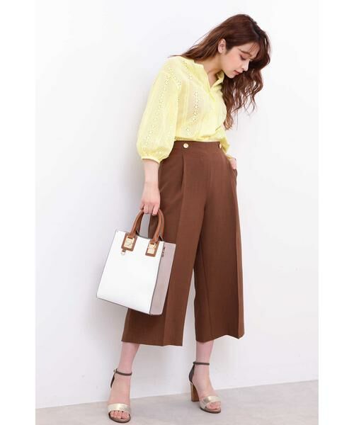 ＊＊N.Natural Beauty Basic / エヌ ナチュラルビューティーベーシック シャツ・ブラウス | コットンスカラップレース七分袖ブラウス | 詳細8