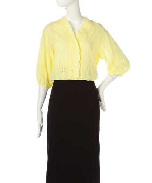 ＊＊N.Natural Beauty Basic / エヌ ナチュラルビューティーベーシック シャツ・ブラウス | コットンスカラップレース七分袖ブラウス | 詳細9