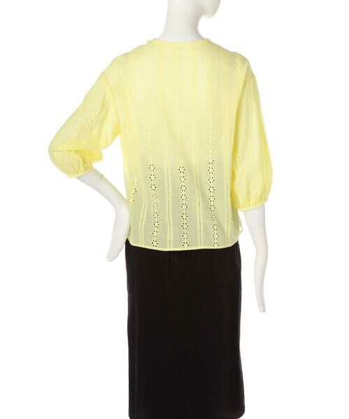 ＊＊N.Natural Beauty Basic / エヌ ナチュラルビューティーベーシック シャツ・ブラウス | コットンスカラップレース七分袖ブラウス | 詳細10