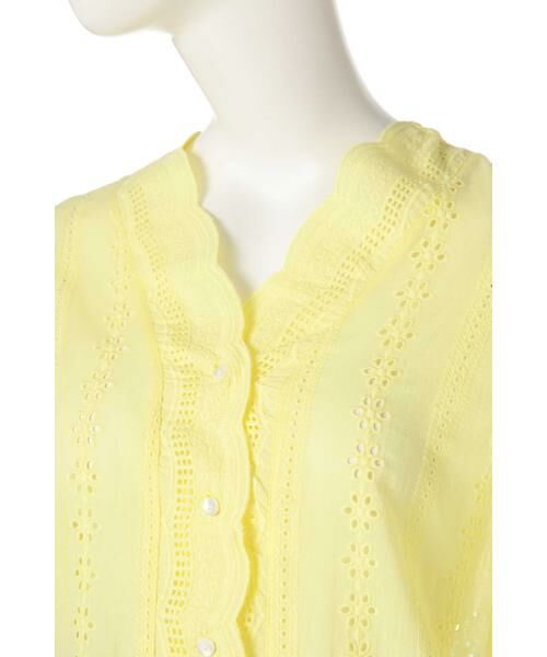 ＊＊N.Natural Beauty Basic / エヌ ナチュラルビューティーベーシック シャツ・ブラウス | コットンスカラップレース七分袖ブラウス | 詳細12