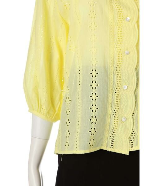 ＊＊N.Natural Beauty Basic / エヌ ナチュラルビューティーベーシック シャツ・ブラウス | コットンスカラップレース七分袖ブラウス | 詳細14