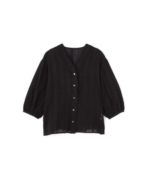 ＊＊N.Natural Beauty Basic / エヌ ナチュラルビューティーベーシック シャツ・ブラウス | コットンスカラップレース七分袖ブラウス | 詳細21