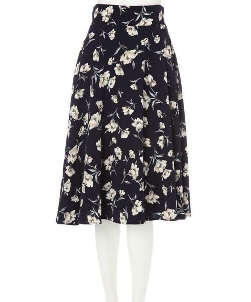 ＊＊N.Natural Beauty Basic / エヌ ナチュラルビューティーベーシック スカート | フラワーフレアミモレスカート | 詳細9