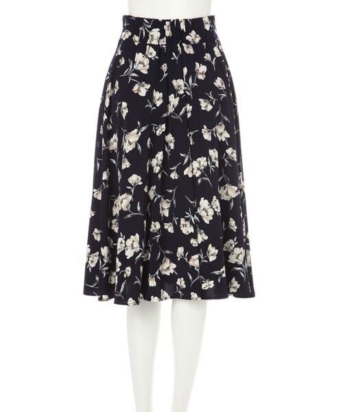 ＊＊N.Natural Beauty Basic / エヌ ナチュラルビューティーベーシック スカート | フラワーフレアミモレスカート | 詳細10