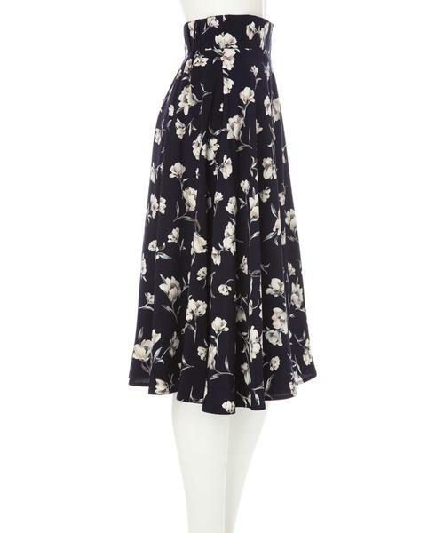 ＊＊N.Natural Beauty Basic / エヌ ナチュラルビューティーベーシック スカート | フラワーフレアミモレスカート | 詳細11