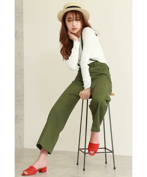 ＊＊N.Natural Beauty Basic / エヌ ナチュラルビューティーベーシック パンツ | サスペンダー付ワイドデニムパンツ | 詳細23