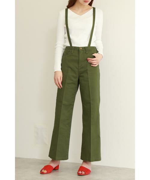 ＊＊N.Natural Beauty Basic / エヌ ナチュラルビューティーベーシック パンツ | サスペンダー付ワイドデニムパンツ | 詳細8