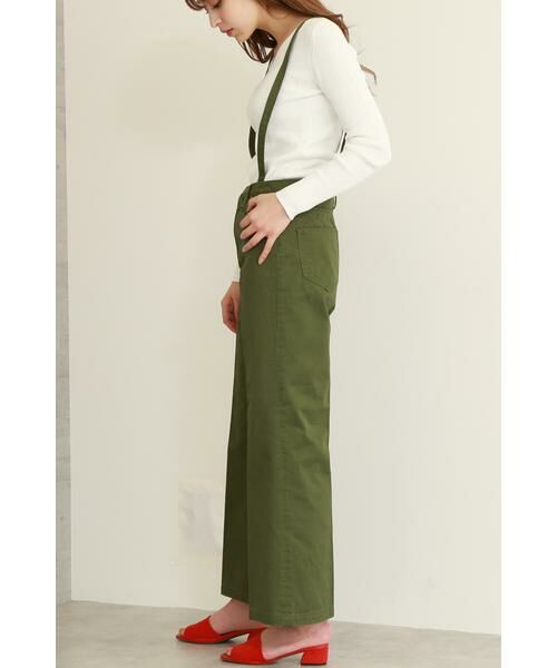 ＊＊N.Natural Beauty Basic / エヌ ナチュラルビューティーベーシック パンツ | サスペンダー付ワイドデニムパンツ | 詳細10