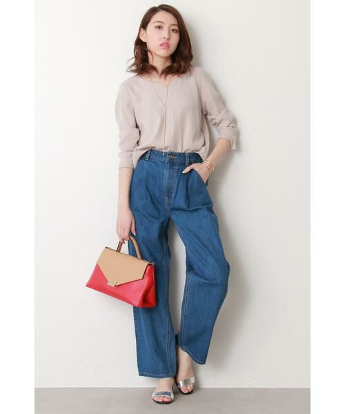 ＊＊N.Natural Beauty Basic / エヌ ナチュラルビューティーベーシック パンツ | タックバギーパンツ | 詳細2