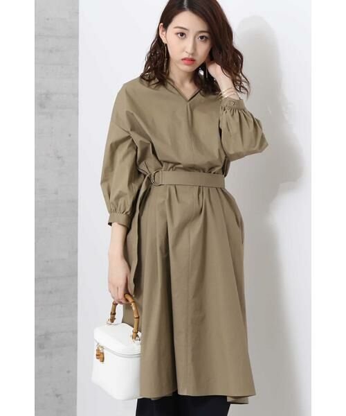 ＊＊N.Natural Beauty Basic / エヌ ナチュラルビューティーベーシック ワンピース | タイプライターシャツワンピース（ベージュ）