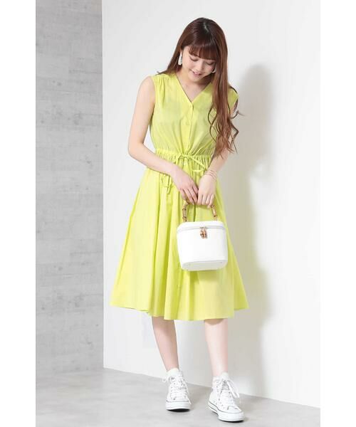 ＊＊N.Natural Beauty Basic / エヌ ナチュラルビューティーベーシック ワンピース | コットンローンミモレワンピース | 詳細2