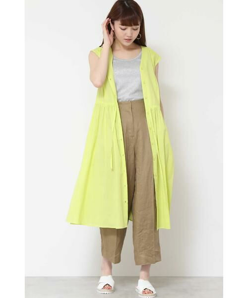 ＊＊N.Natural Beauty Basic / エヌ ナチュラルビューティーベーシック ワンピース | コットンローンミモレワンピース | 詳細3