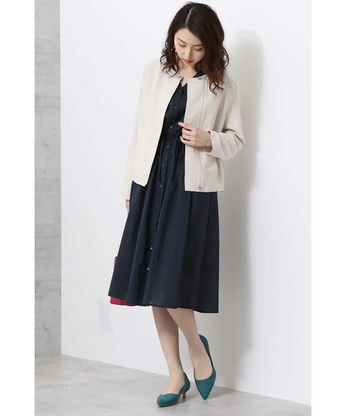 ＊＊N.Natural Beauty Basic / エヌ ナチュラルビューティーベーシック ワンピース | コットンローンミモレワンピース | 詳細14