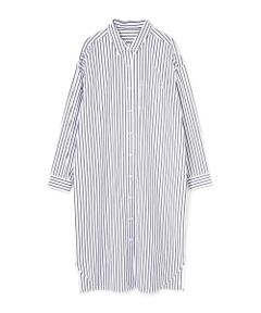 ストライプシャツワンピース