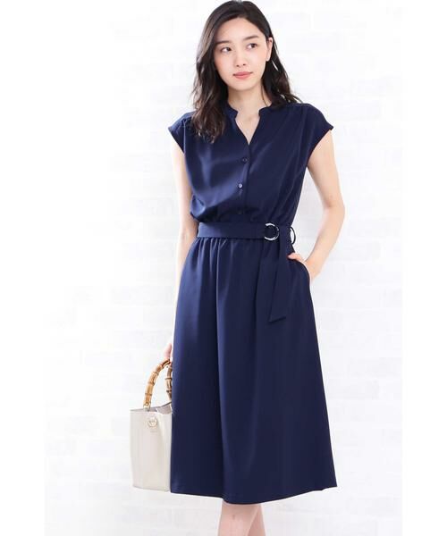 リングベルト付とろみワンピース ワンピース N Natural Beauty Basic エヌ ナチュラルビューティーベーシック ファッション通販 タカシマヤファッションスクエア