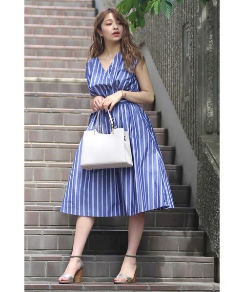 ＊＊N.Natural Beauty Basic / エヌ ナチュラルビューティーベーシック ワンピース | カシュクールノースリーブワンピース | 詳細2