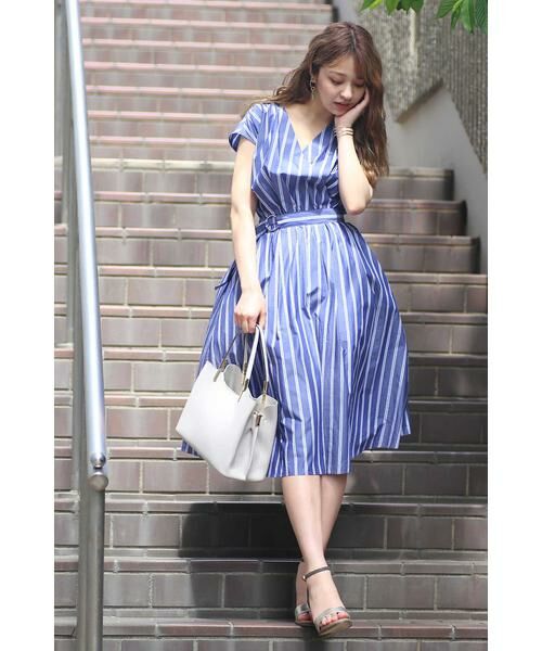 ＊＊N.Natural Beauty Basic / エヌ ナチュラルビューティーベーシック ワンピース | カシュクールノースリーブワンピース | 詳細3