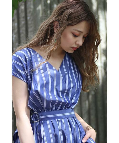 ＊＊N.Natural Beauty Basic / エヌ ナチュラルビューティーベーシック ワンピース | カシュクールノースリーブワンピース | 詳細4