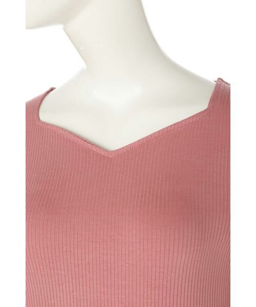 ＊＊N.Natural Beauty Basic / エヌ ナチュラルビューティーベーシック カットソー | ハートネックリブカットソー | 詳細4