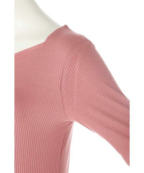 ＊＊N.Natural Beauty Basic / エヌ ナチュラルビューティーベーシック カットソー | ハートネックリブカットソー | 詳細5