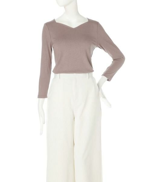 ＊＊N.Natural Beauty Basic / エヌ ナチュラルビューティーベーシック カットソー | ハートネックリブカットソー | 詳細10