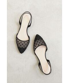 バックストラップフラットパンプス