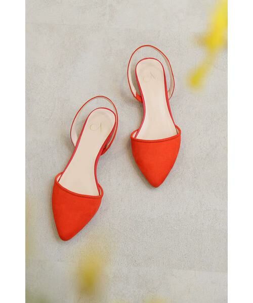 ＊＊N.Natural Beauty Basic / エヌ ナチュラルビューティーベーシック パンプス | バックストラップフラットパンプス（レッド）