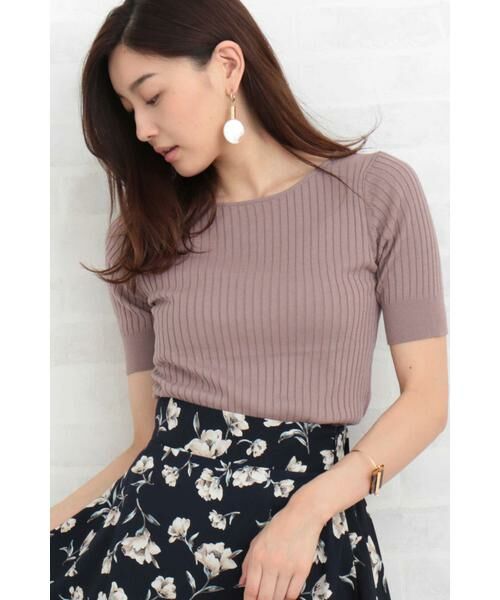 ＊＊N.Natural Beauty Basic / エヌ ナチュラルビューティーベーシック ニット・セーター | コットンモダールボートネックニット（ベージュ）