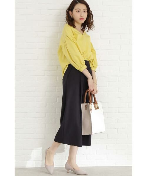 ＊＊N.Natural Beauty Basic / エヌ ナチュラルビューティーベーシック パンツ | イージーケアワイドガウチョパンツ | 詳細2