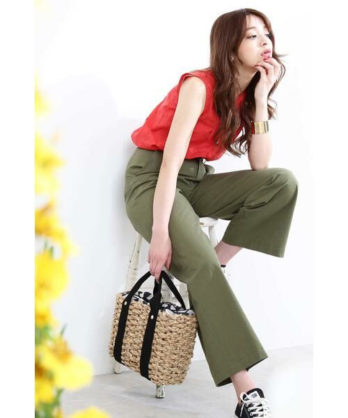 ＊＊N.Natural Beauty Basic / エヌ ナチュラルビューティーベーシック パンツ | バックルチノパンツ | 詳細10