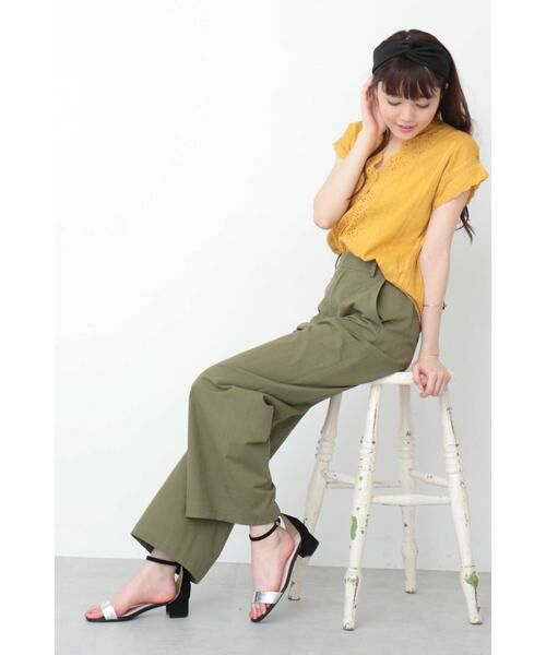 ＊＊N.Natural Beauty Basic / エヌ ナチュラルビューティーベーシック パンツ | バックルチノパンツ | 詳細3