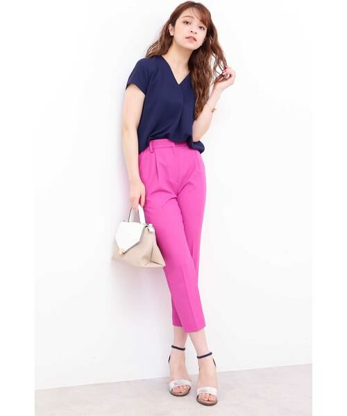 ＊＊N.Natural Beauty Basic / エヌ ナチュラルビューティーベーシック パンツ | ドライタッチテーパードパンツ | 詳細3