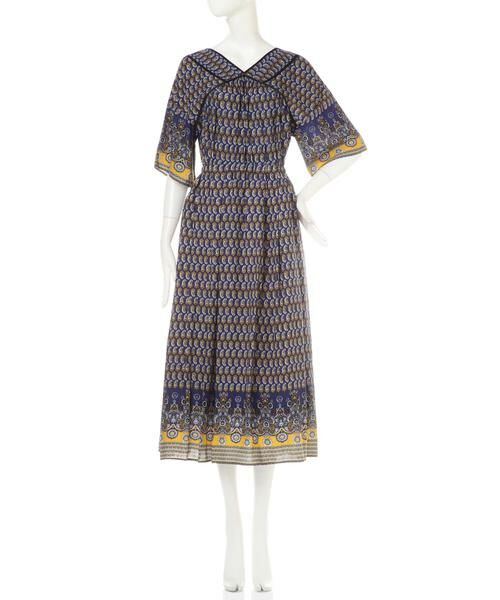 ＊＊N.Natural Beauty Basic / エヌ ナチュラルビューティーベーシック ワンピース | エスニックパネルプリントワンピース | 詳細9