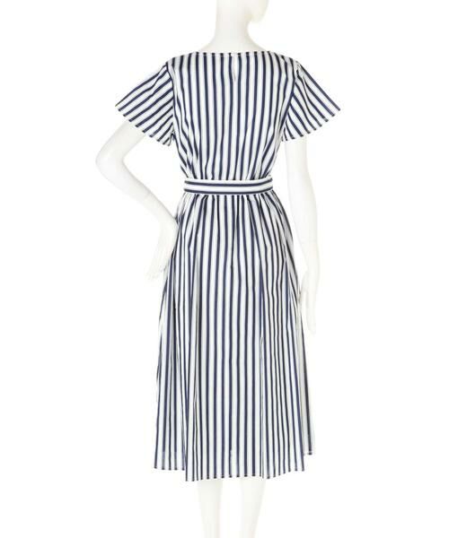 ＊＊N.Natural Beauty Basic / エヌ ナチュラルビューティーベーシック ワンピース | フレアスリーブストライプワンピース | 詳細7