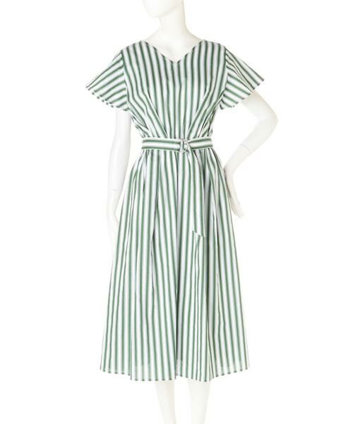 ＊＊N.Natural Beauty Basic / エヌ ナチュラルビューティーベーシック ワンピース | フレアスリーブストライプワンピース | 詳細16