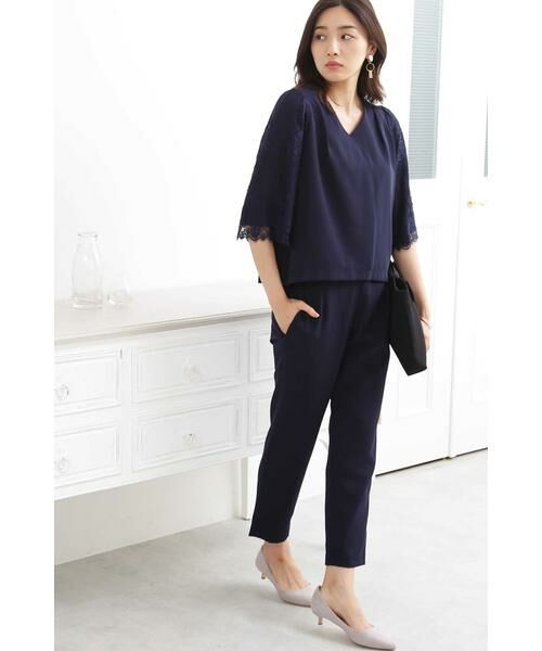 ＊＊N.Natural Beauty Basic / エヌ ナチュラルビューティーベーシック ワンピース | ポーチ付レーススリーブセットアップ（トラベル） | 詳細2