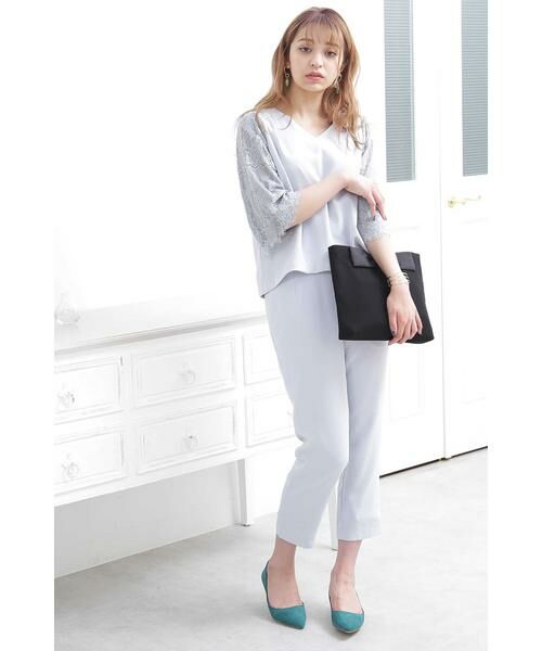 ＊＊N.Natural Beauty Basic / エヌ ナチュラルビューティーベーシック ワンピース | ポーチ付レーススリーブセットアップ（トラベル） | 詳細12