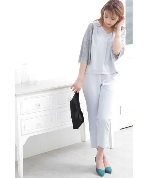 ＊＊N.Natural Beauty Basic / エヌ ナチュラルビューティーベーシック ワンピース | ポーチ付レーススリーブセットアップ（トラベル） | 詳細14