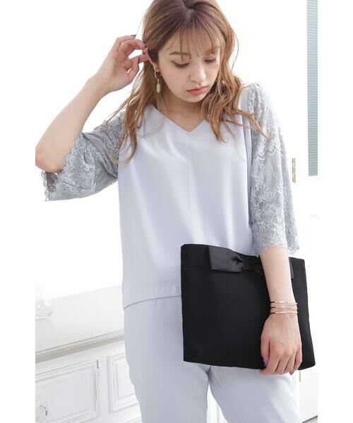 ＊＊N.Natural Beauty Basic / エヌ ナチュラルビューティーベーシック ワンピース | ポーチ付レーススリーブセットアップ（トラベル） | 詳細15