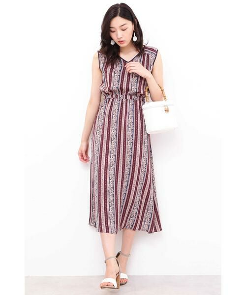 ＊＊N.Natural Beauty Basic / エヌ ナチュラルビューティーベーシック ワンピース | エスニックマキシワンピース（ピンク）