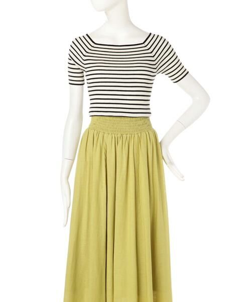 ＊＊N.Natural Beauty Basic / エヌ ナチュラルビューティーベーシック ニット・セーター | スクエアネックリブニット | 詳細1