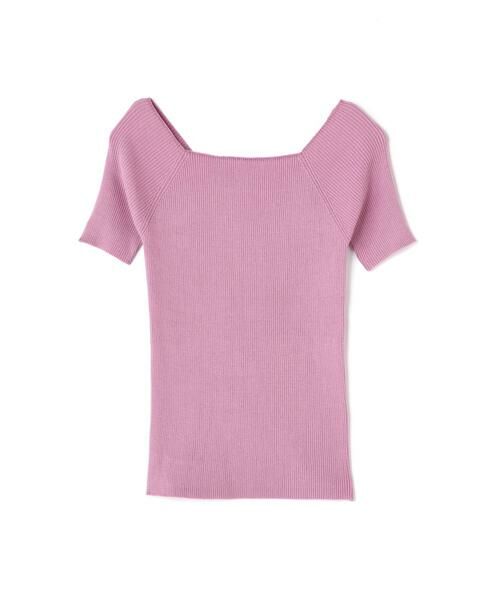 ＊＊N.Natural Beauty Basic / エヌ ナチュラルビューティーベーシック ニット・セーター | スクエアネックリブニット | 詳細3