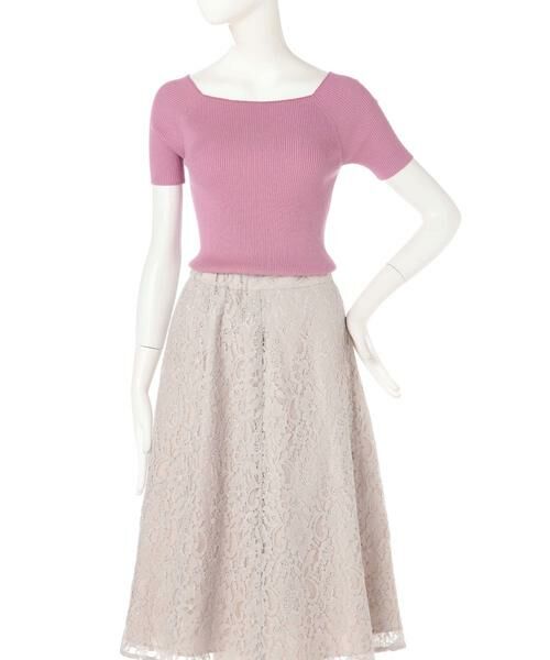 ＊＊N.Natural Beauty Basic / エヌ ナチュラルビューティーベーシック ニット・セーター | スクエアネックリブニット | 詳細6