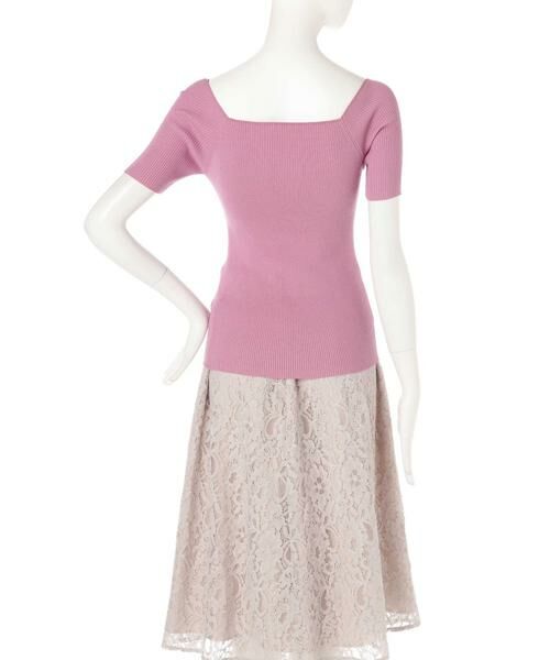 ＊＊N.Natural Beauty Basic / エヌ ナチュラルビューティーベーシック ニット・セーター | スクエアネックリブニット | 詳細7