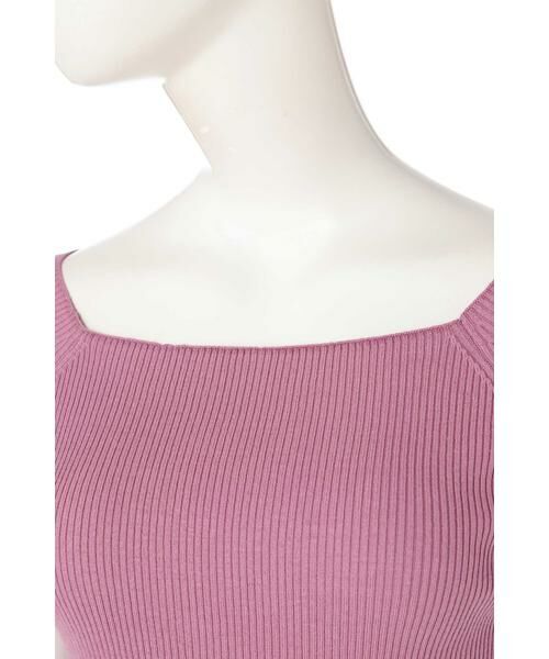 ＊＊N.Natural Beauty Basic / エヌ ナチュラルビューティーベーシック ニット・セーター | スクエアネックリブニット | 詳細9