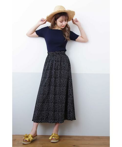 ＊＊N.Natural Beauty Basic / エヌ ナチュラルビューティーベーシック ニット・セーター | スクエアネックリブニット | 詳細14